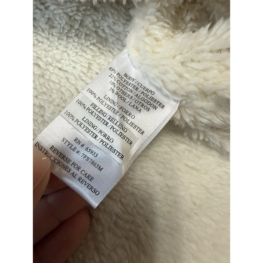 NWT - PX BLACK Sherpa Lined Flannel Shacket Plaid Gray/Green And White  Size‎ M